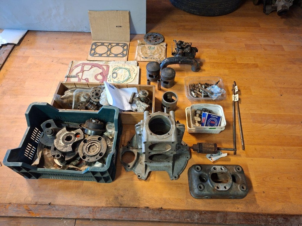Saab 92 2 cilinder onderdelen, Ophalen, Gebruikt, Saab