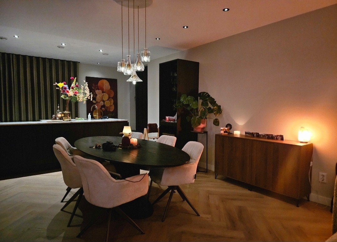 Richmond eettafel, Huis en Inrichting, Gebruikt, 100 tot 150 cm, 200 cm of meer, Ophalen of Verzenden