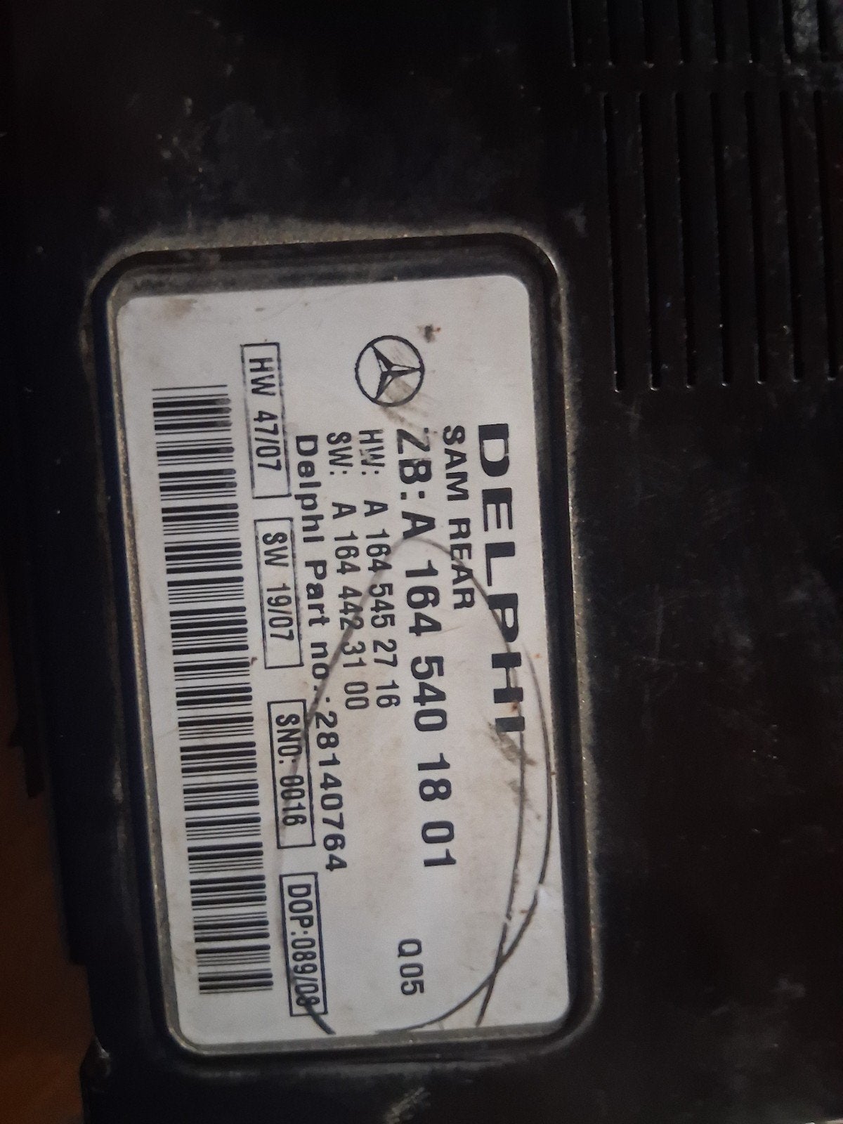 Sam module Mercedes ml w164  2007/2008, Auto-onderdelen, Ophalen of Verzenden, Gebruikt, Mercedes-Benz