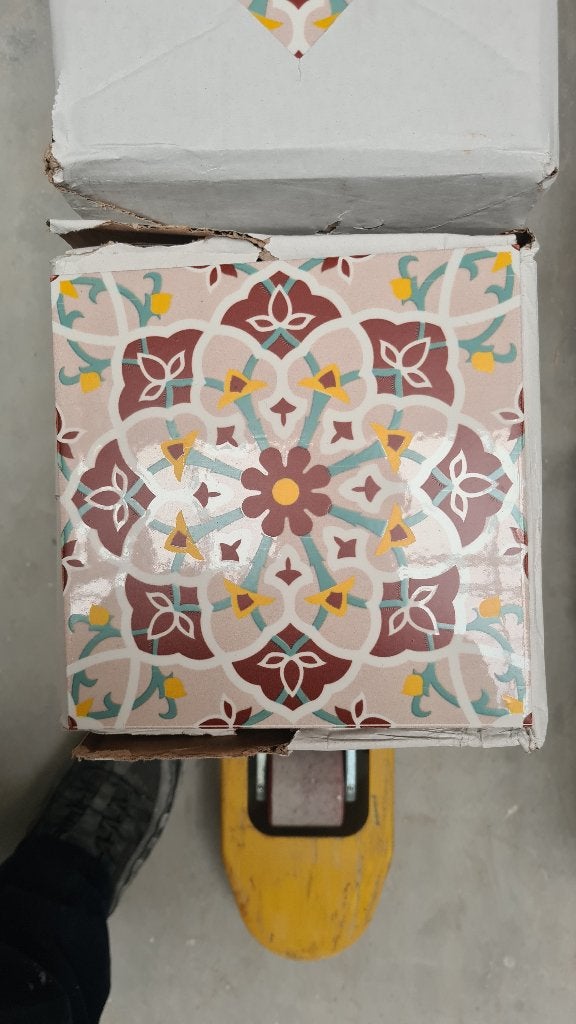 Mediterrane Patroon Tegels 20cm x 20cm, Keramiek, Ophalen of Verzenden, 20 tot 40 cm, Minder dan 5 m²