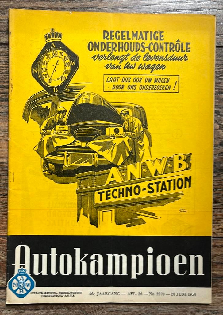 Auto Kampioen 1954: Renault 4CV, GP van Belgie, Ophalen of Verzenden, Gelezen, Algemeen