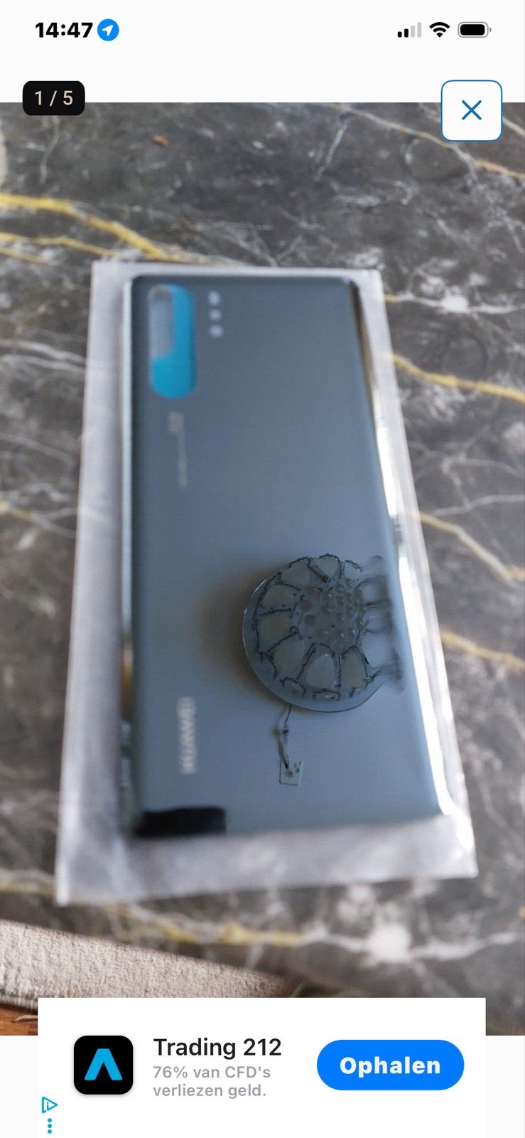 Nieuwe Huawei P30 Pro Achterkant - Zwart, Ophalen of Verzenden, Nieuw, Overige typen