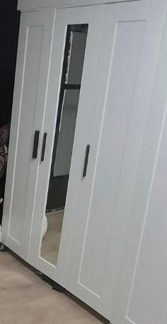 Ikea brimnes 3 deurs met spiegel, Ophalen, Met deur(en), Gebruikt, 100 tot 150 cm