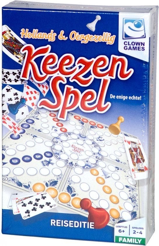 Keezenspel Reisversie, Een of twee spelers, Ophalen of Verzenden, Zo goed als nieuw, Clown Games