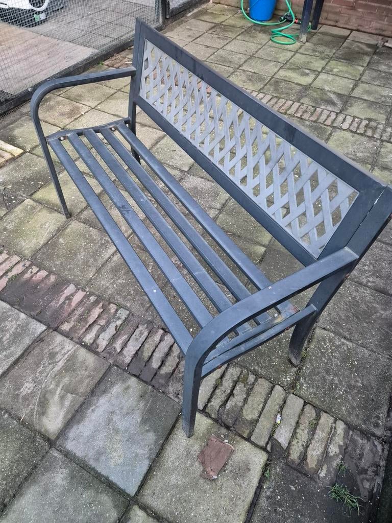 Tuinbank metal zwart, Ophalen, Metaal