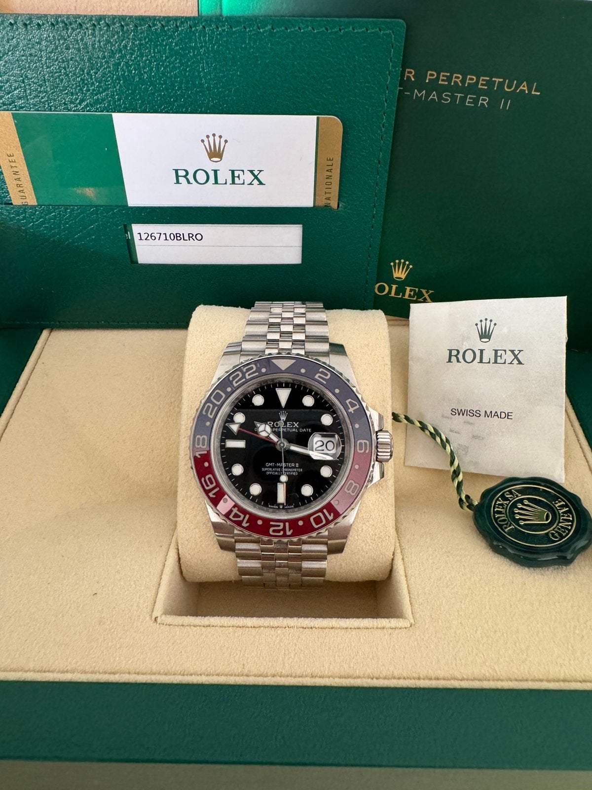 Rolex GMT-Master II ‘Pepsi’ 126710BLRO, Ophalen, Zo goed als nieuw, Staal, Rolex
