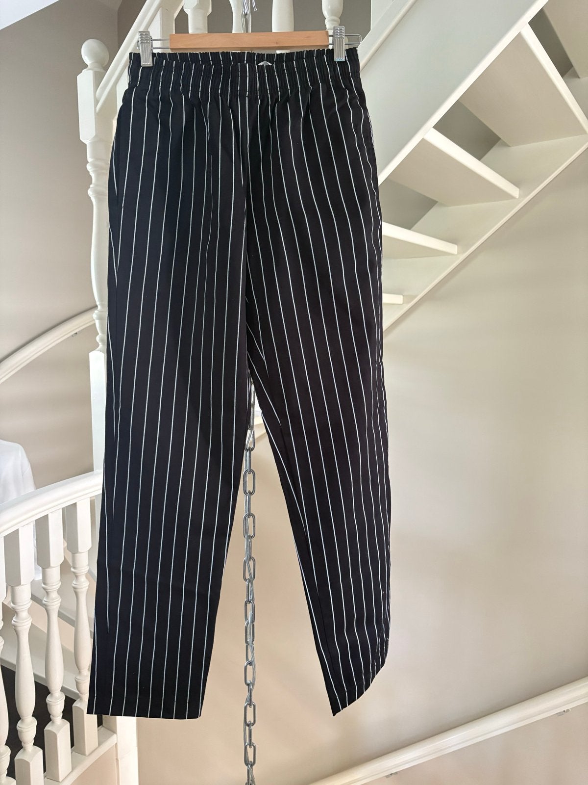 Koksbroek broek donkerblauw streep wit Jobeline maat 38, Ophalen of Verzenden, Zo goed als nieuw, Blauw