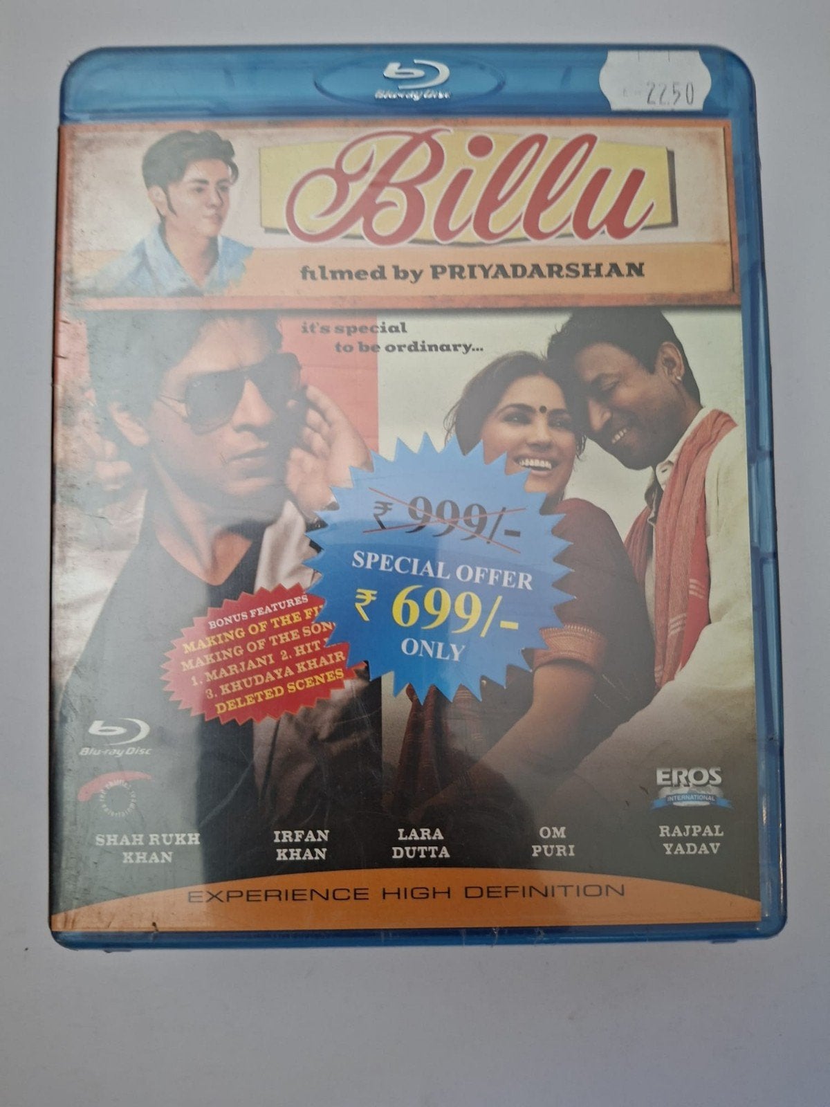 Billu Blu-ray - Bollywood film met Shah Rukh Khan, Cd's en Dvd's, Alle leeftijden, Film, Drama, Ophalen of Verzenden