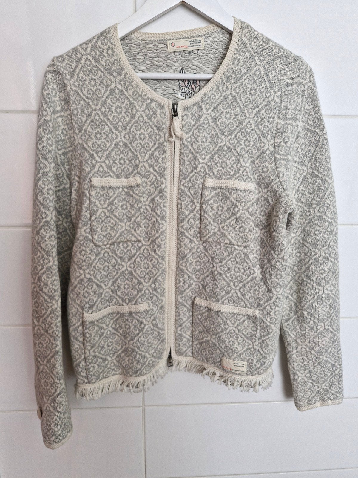Odd Molly folklore vest Maat L, Kleding | Dames, Maat 42/44 (L), Ophalen of Verzenden, Zo goed als nieuw, Grijs