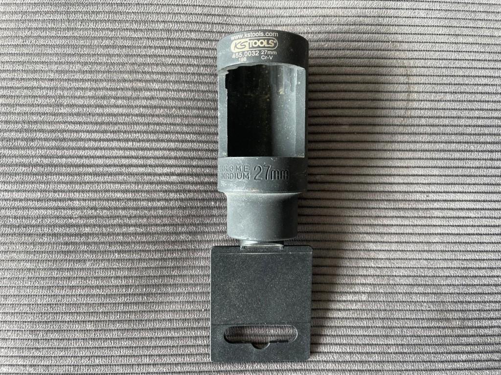 KS Tools 455.0032, Dieselverstuiver dop 12- kant, 27mm-1/2"