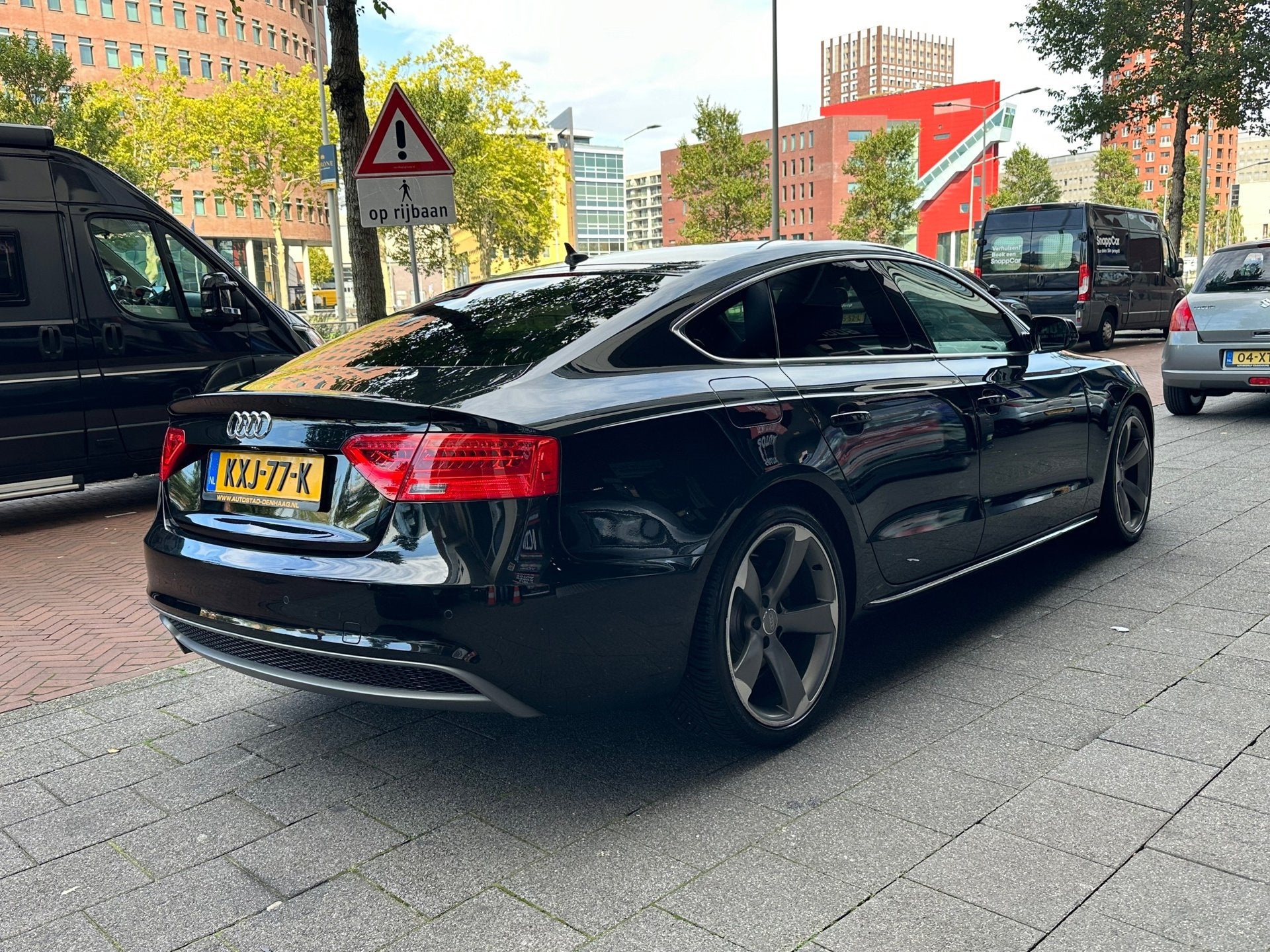 Audi A5 Sportback 2.0 TDI Sport Edition Automaat Leer Navi, Auto's, Gebruikt, Euro 6, 4 stoelen, Zwart