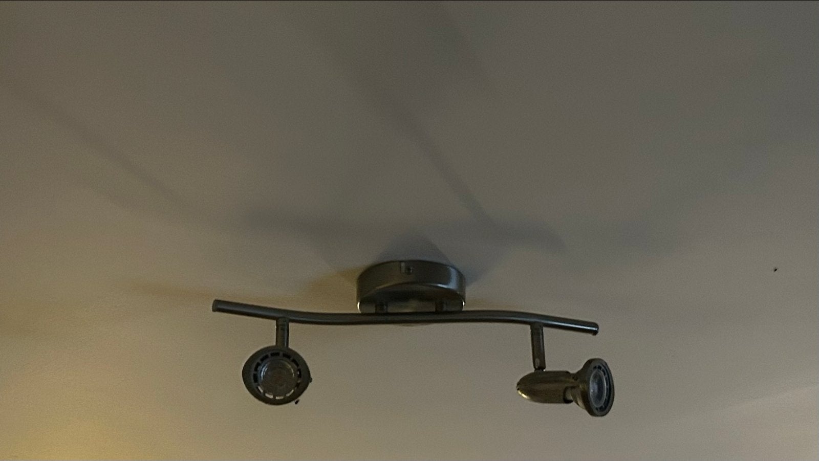 RVS Plafondlamp met LED Spotjes, Ophalen, Zilver, LED, Plafondspot