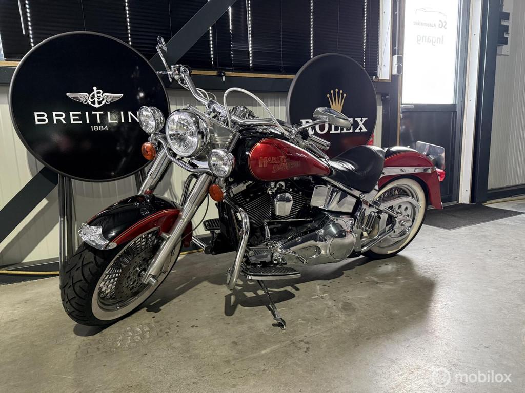 Harley Davidson FLSTF Fat Boy unieke uitvoering, Motoren, Motoren | Harley-Davidson, Bedrijf, Chopper, meer dan 35 kW
