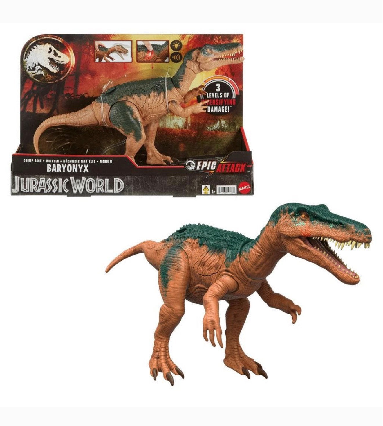 Jurassic World Park Baryonyx Epic Attack - Nieuw Zeldzaam, Actiefiguur of Pop, Nieuw, Ophalen of Verzenden, H