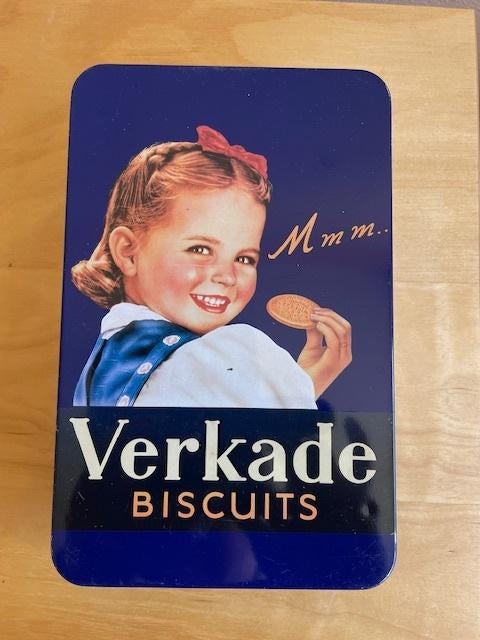 Verkade blik, Ophalen of Verzenden, Zo goed als nieuw, Koek(jes), Verkade