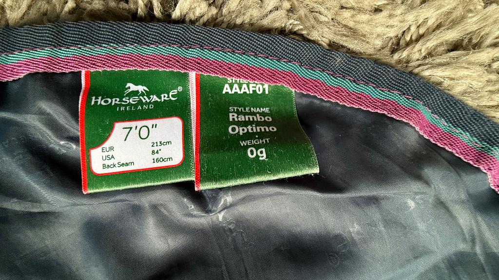 Rambo Optimo Turnout Complete, kleur navy, Dieren en Toebehoren, Paarden en Pony's | Dekens en Dekjes, Gebruikt, 400 g, Extra Full (XL)
