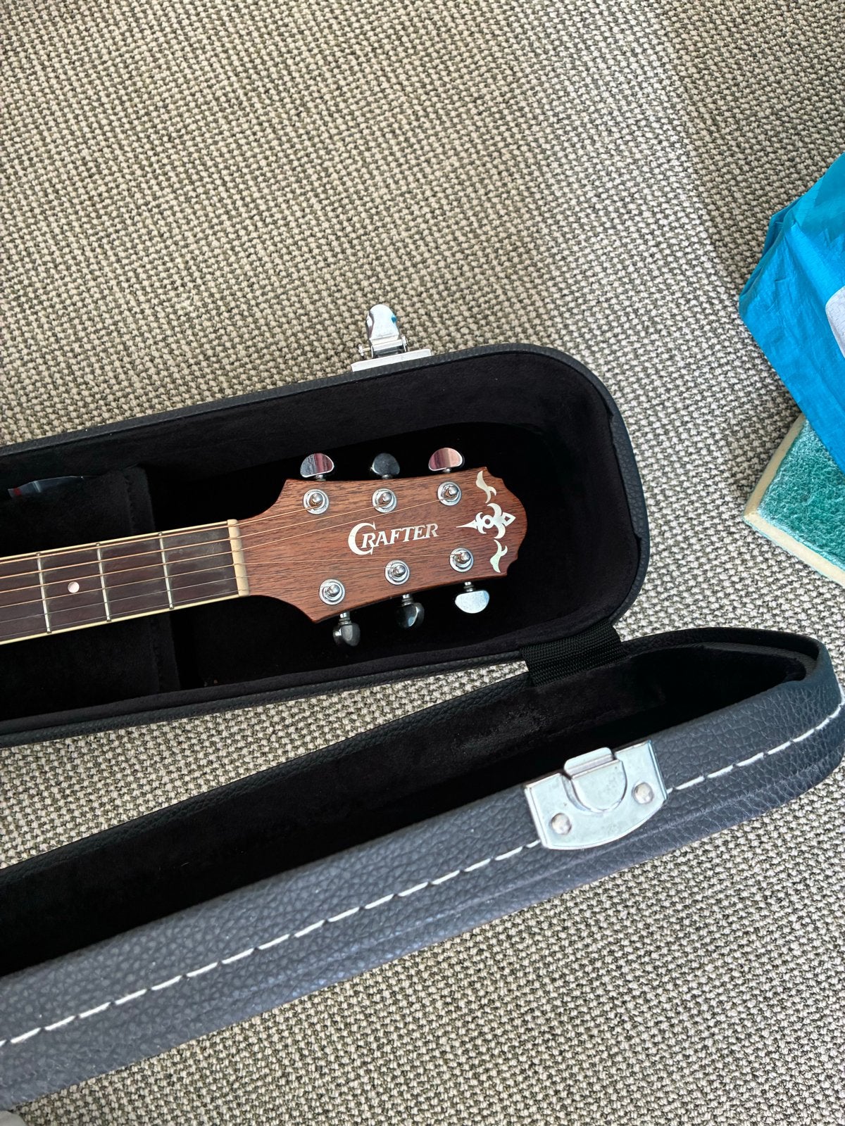 Crafter Western gitaar met koffer, Ophalen, Gebruikt, Western- of Steelstringgitaar, Met koffer