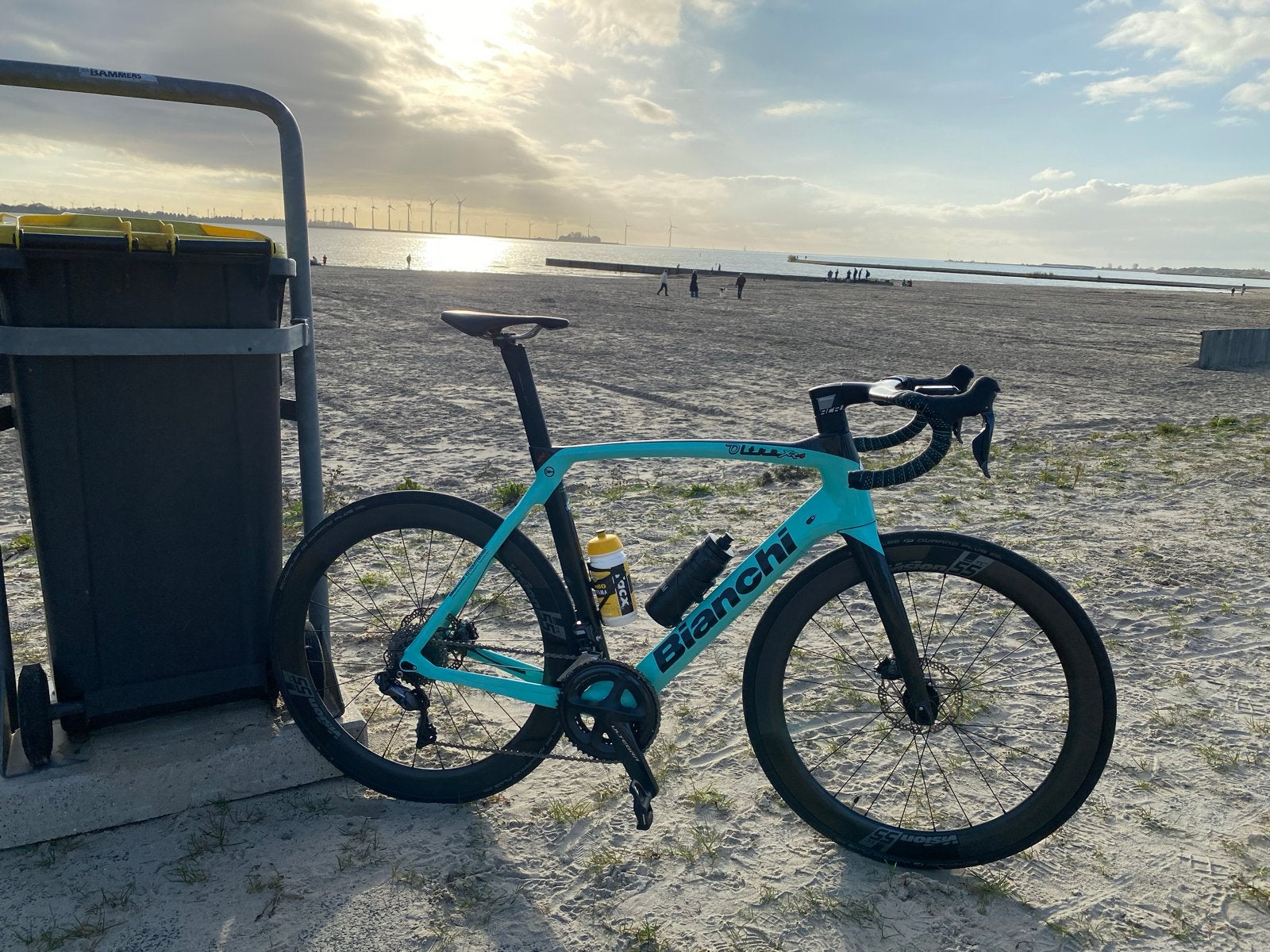 Bianchi Oltre XR4 racefiets - Celeste, Ultegra Di2, Vision 5, Fietsen en Brommers, 28 inch, Gebruikt, Carbon, Heren