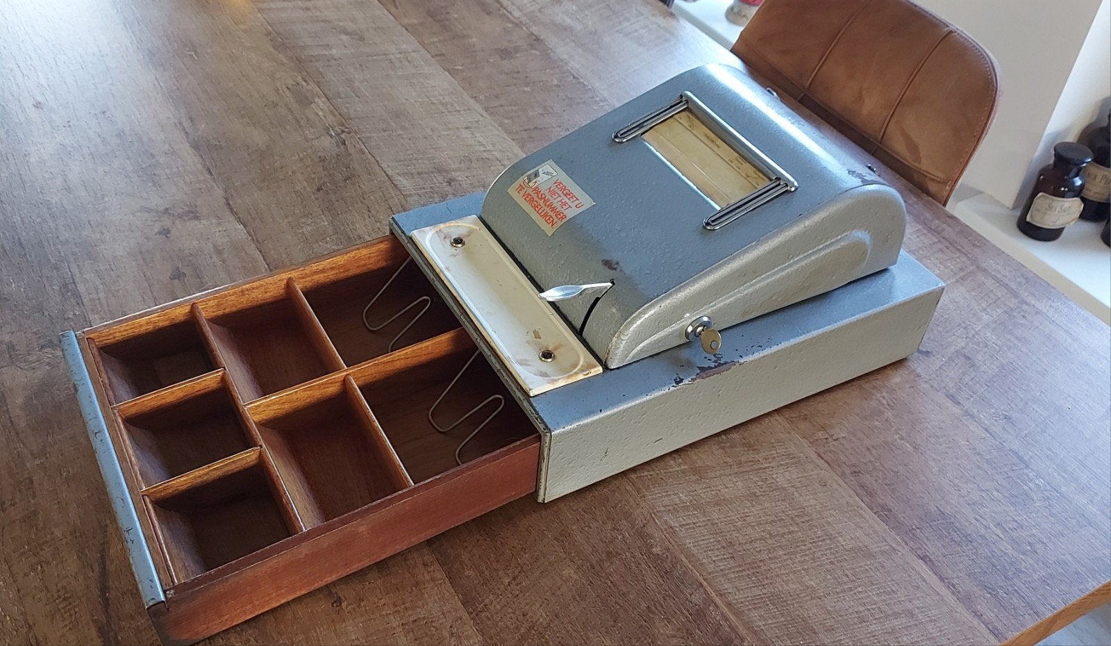 Vintage Kasregister met Kassalade - Jaren '50/'60, Ophalen of Verzenden