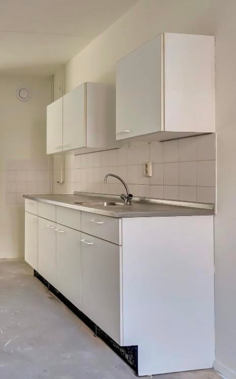 Complete Witte Keuken met Boven- en Onderkasten, Ophalen, Gebruikt, Wit, Enkelwandige keuken