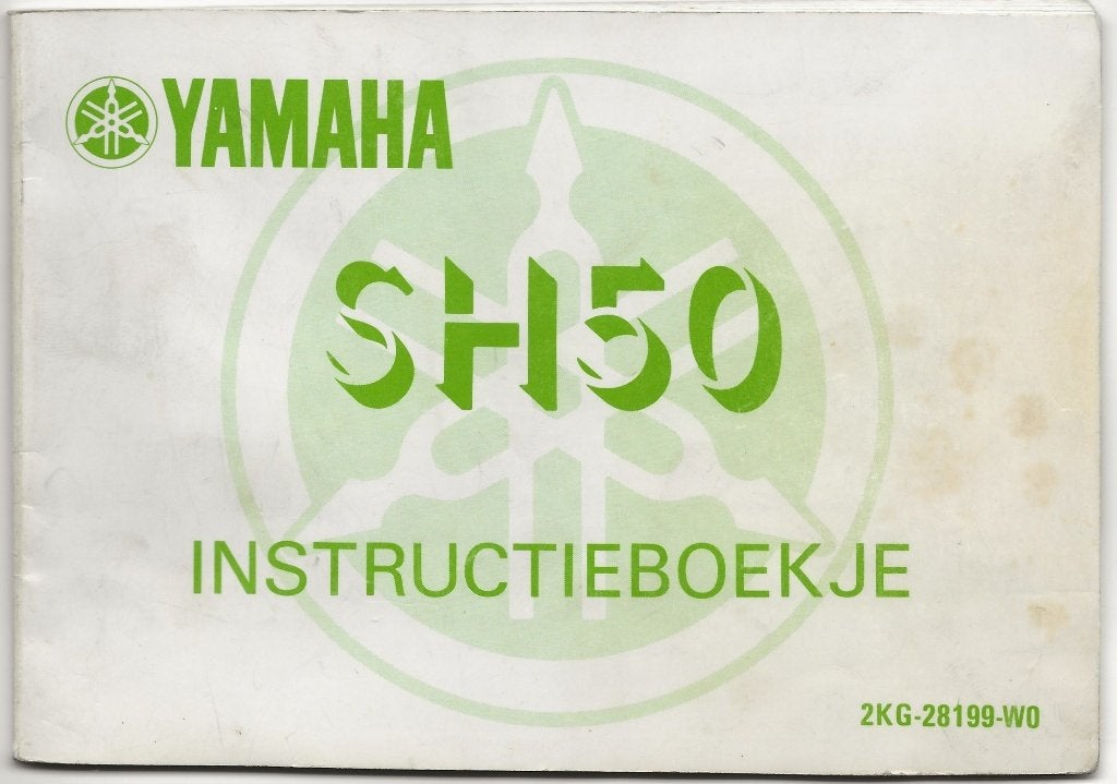 Yamaha SH50 handleiding (5439z) scooter bromfiets, Verzenden, Zo goed als nieuw