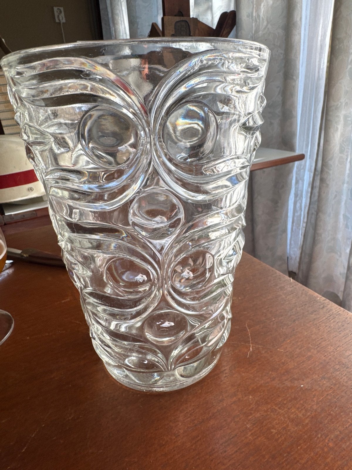 Vintage Fidenza Vetraria MCM Italia Glazen Vaas, Ophalen of Verzenden