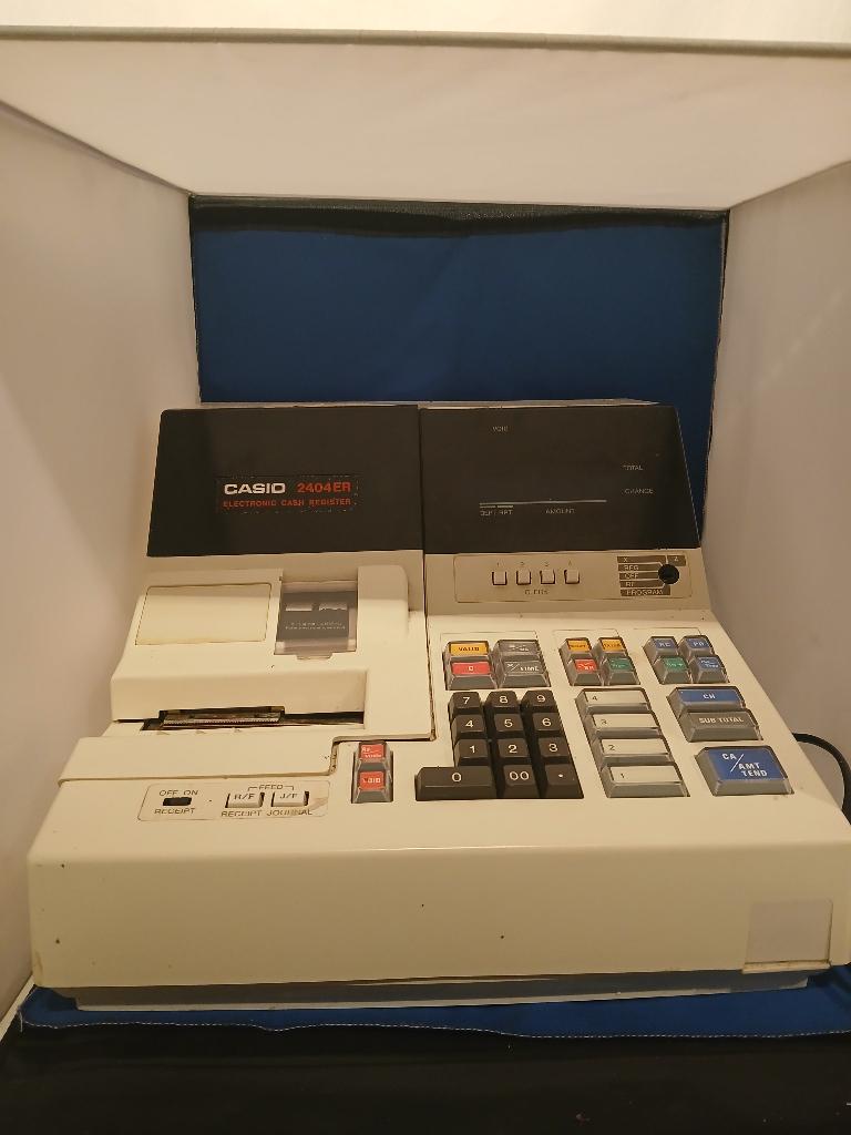 Casio 2404ER Kassa, Verzamelen, Elektronische Apparatuur, Ophalen of Verzenden, Niet bekend, Niet bekend, Niet bekend