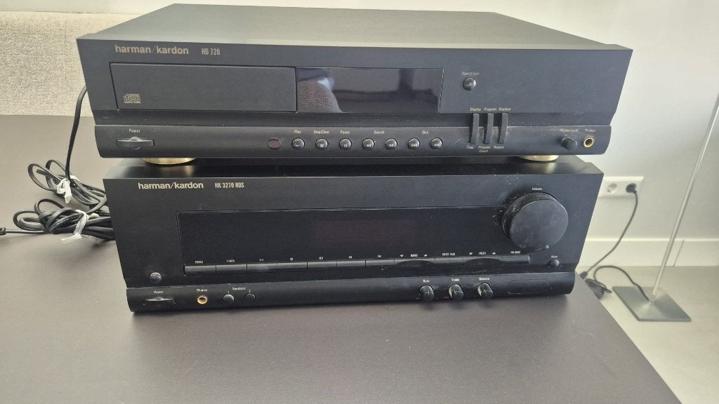Harman Kardon versterker KK 3270 RDS en CD speler, Gebruikt, 120 watt of meer, Stereo, Ophalen