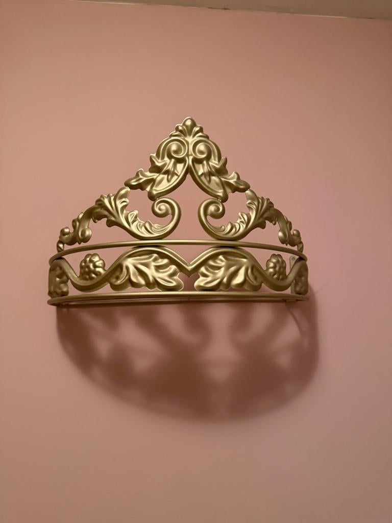 Gouden bed kroon voor boven wieg en/of ledikant, Ophalen of Verzenden, Zo goed als nieuw