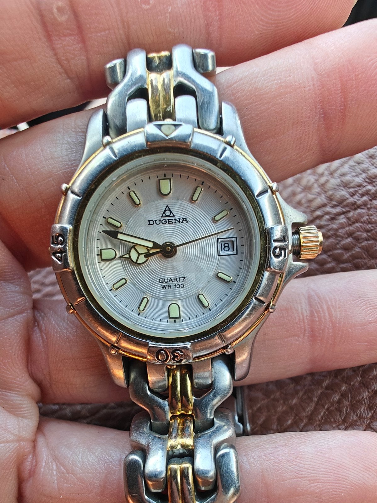 Dugena Quartz Horloge - Stijlvol en Waterbestendig, Ophalen, Staal, Overige merken