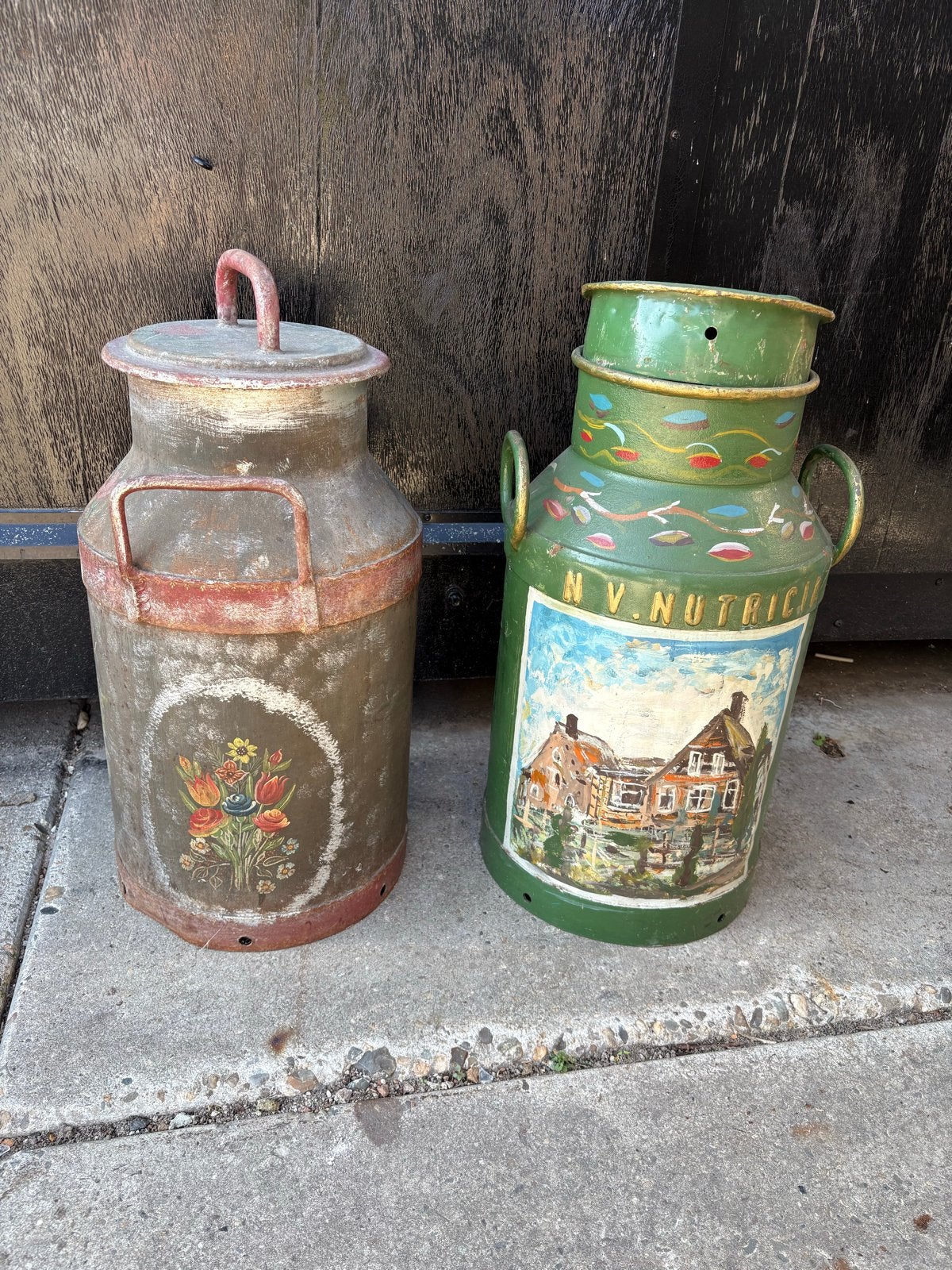Decoratieve Melkbussen - Set van 2, Antiek en Kunst, Ophalen of Verzenden