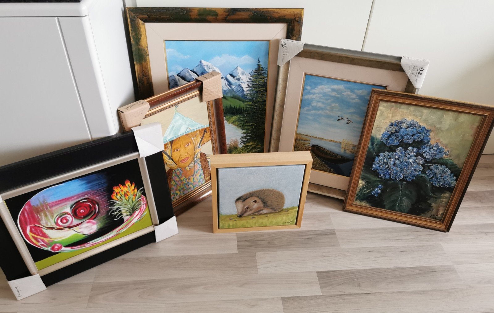 Schilderijen inclusief lijsten, Ophalen of Verzenden, Landschap