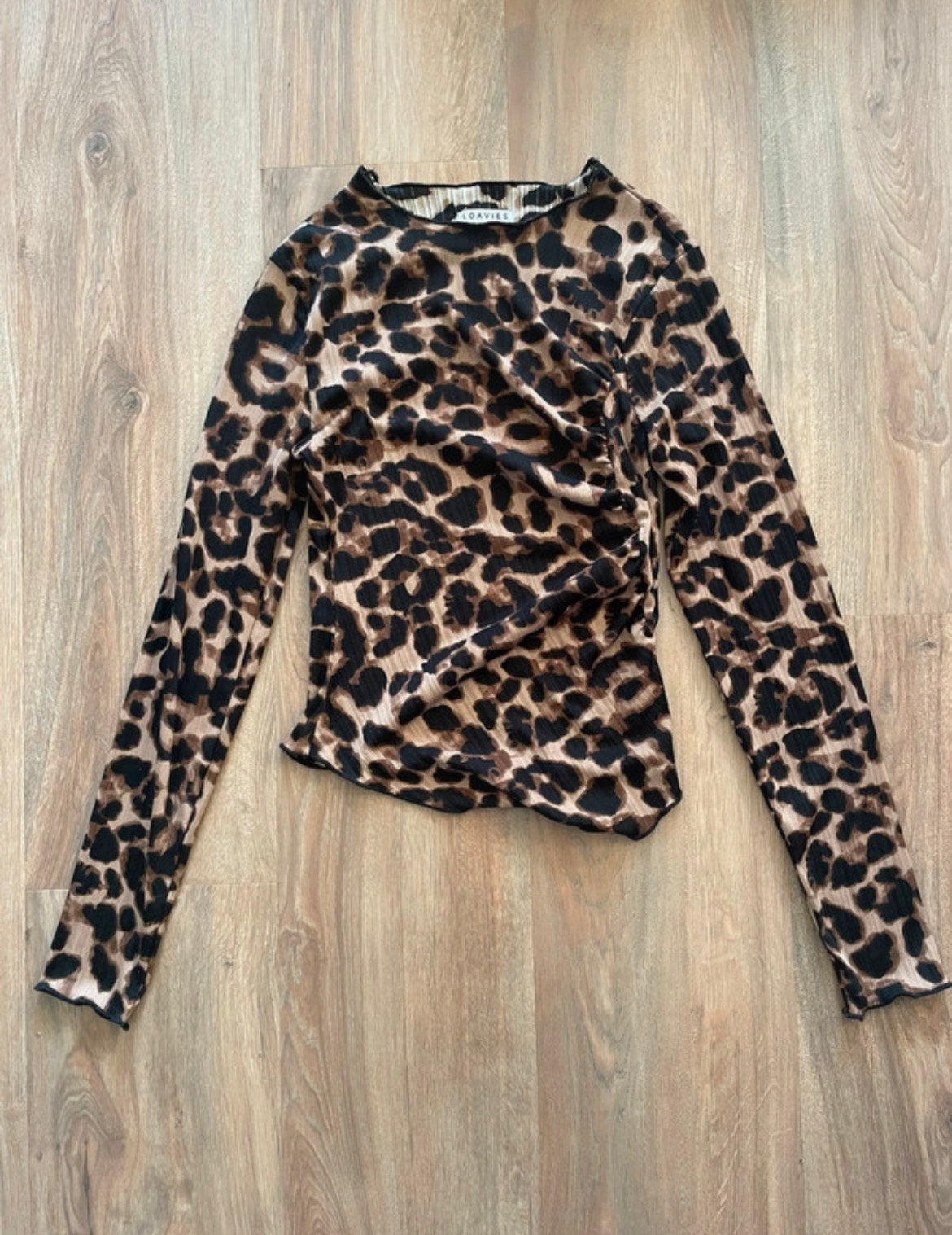 Longsleeve panter maat xs loavies, Bruin, Ophalen of Verzenden, Zo goed als nieuw, Lange mouw