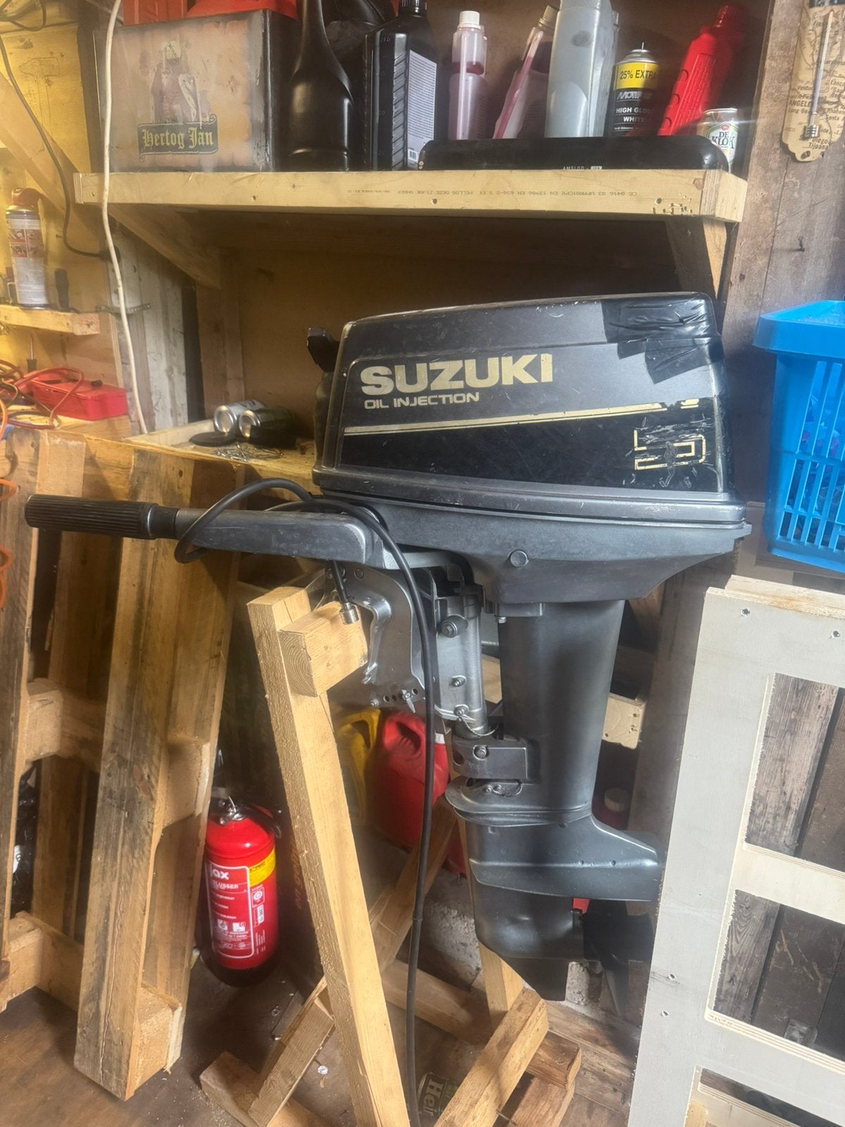 Suzuki 15pk, Ophalen, Zo goed als nieuw, Motor en Techniek, Motorboot