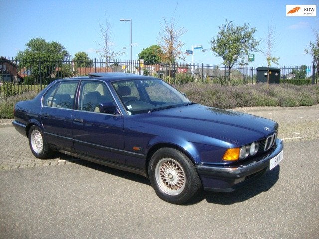 BMW 7-serie 730i, Automaat, Gebruikt, Beige, Blauw