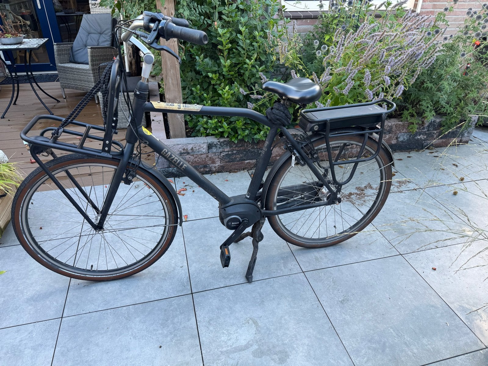 Gazelle Heavy Duty elektrische fiets met Bosch PowerPack 500, Ophalen, Gebruikt, 51 tot 55 cm, 50 km per accu of meer
