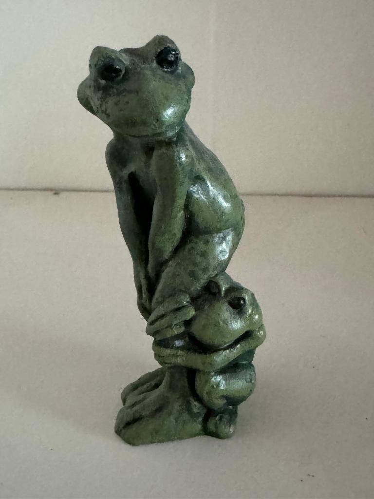 Groene kikkers - ouder met kind - 10 cm, Ophalen of Verzenden, Nieuw
