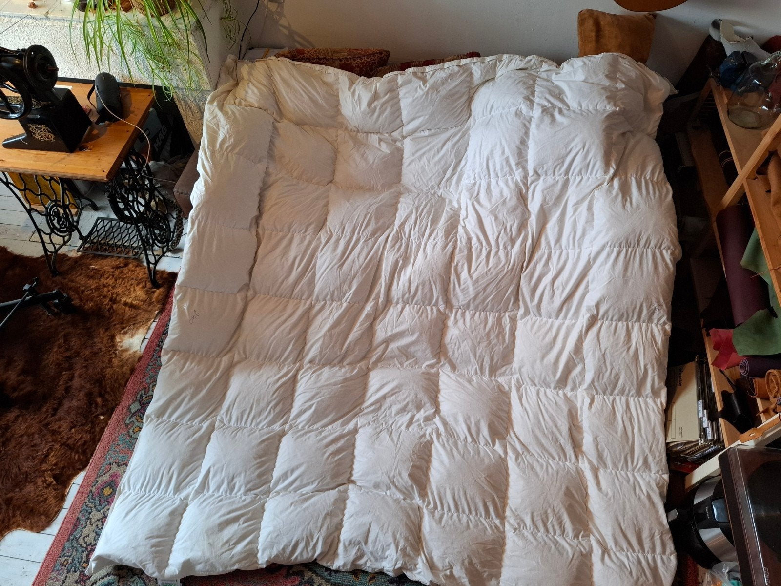 Nomite Donzen Dekbed  240x200 Anti-allergisch, Ophalen of Verzenden, Tweepersoons, Wit, Deken of Dekbed