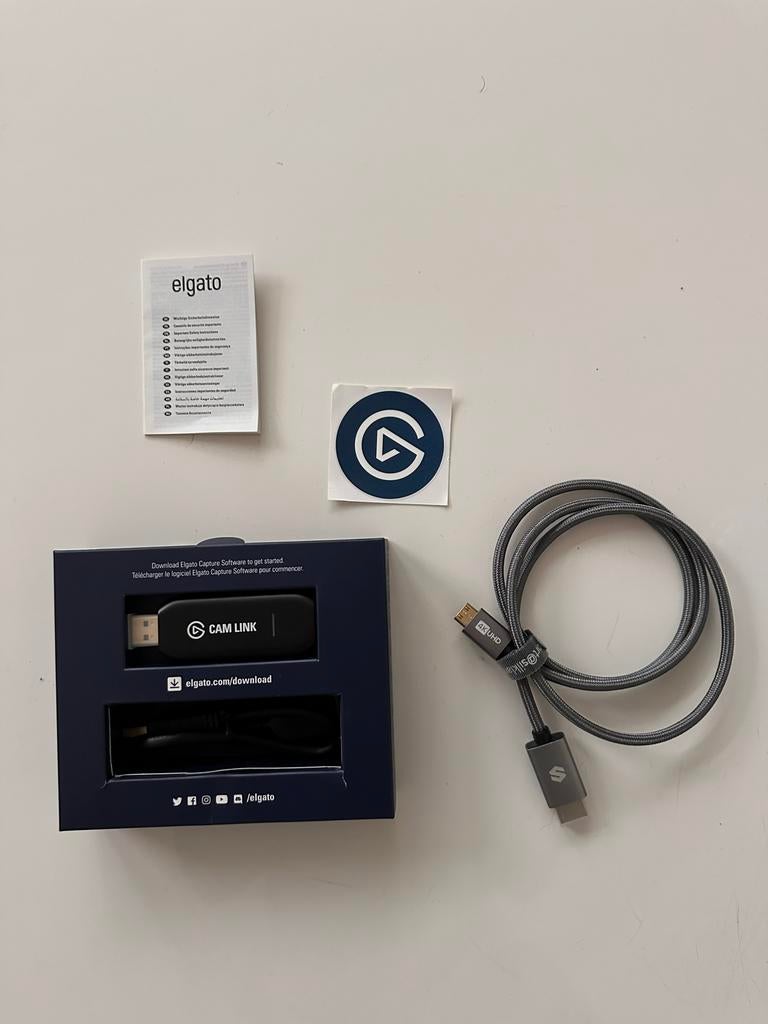 Elgato Cam Link 4K met 4K UHD HDMI-kabel, Computers en Software, Capture cards, Ophalen of Verzenden, Nieuw