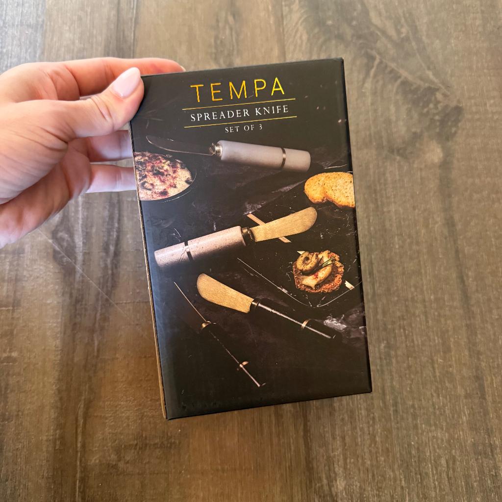 Tempa Emerson Spreader Knife 3Pieces in black, Huis en Inrichting, Keuken | Servies, Overige materialen, Overige typen, Nieuw