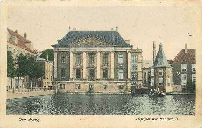 301-096-009 Den Haag Hofvijver met Mauritshuis, Verzenden, Voor 1920, Zuid-Holland