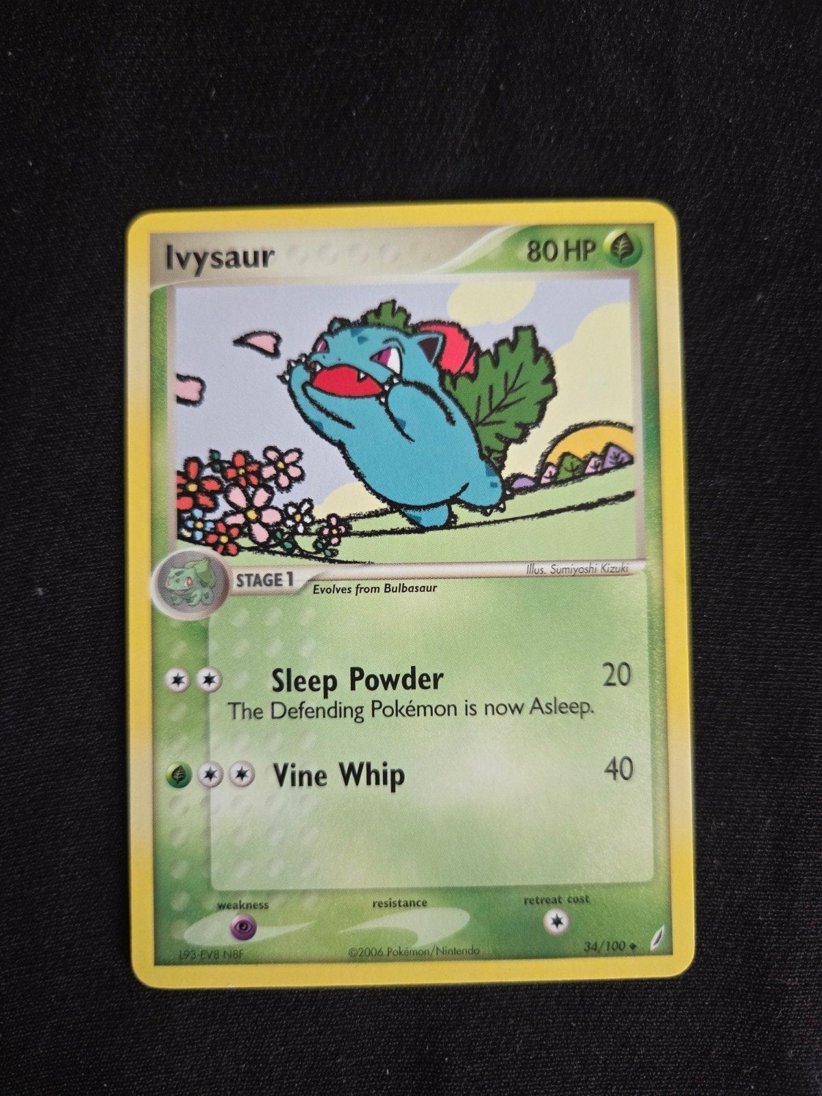 Ivysaur - 034/100 Uncommon EX Crystal Guardians 34/100 LP, Ophalen of Verzenden, Gebruikt