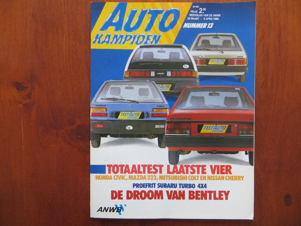 Autokampioen 13 1985 Honda Civic, Mazda 323, Mitsubishi Colt, Ophalen of Verzenden, Nieuw, Mazda