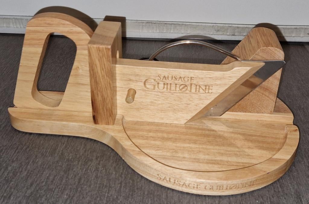 Houten worst guillotine / worstsnijder, Ophalen, Nieuw