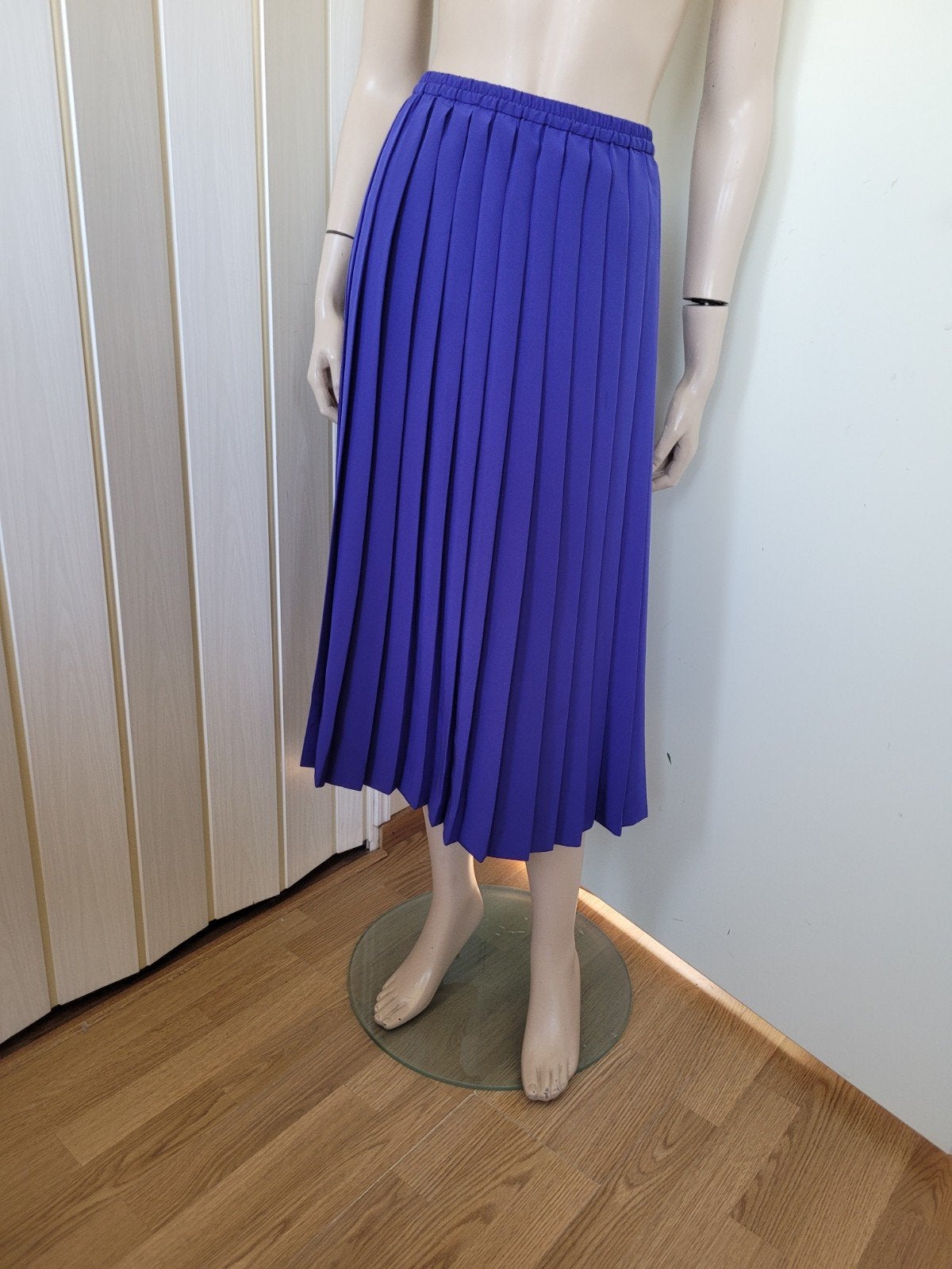 Devernois rok plissé donkerblauw maat 42/44, Kleding | Dames, Rokken, Blauw, Maat 42/44 (L), Ophalen of Verzenden, Zo goed als nieuw