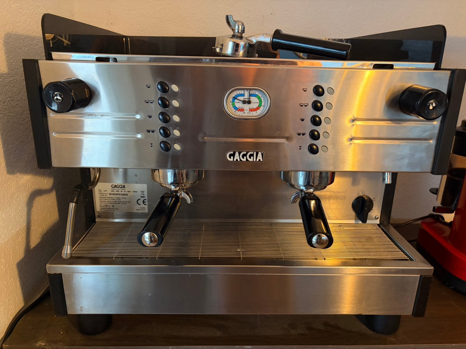 Gaggia espresso koffiezetapparaat, Ophalen, Zo goed als nieuw, Overige merken, Zetgroep