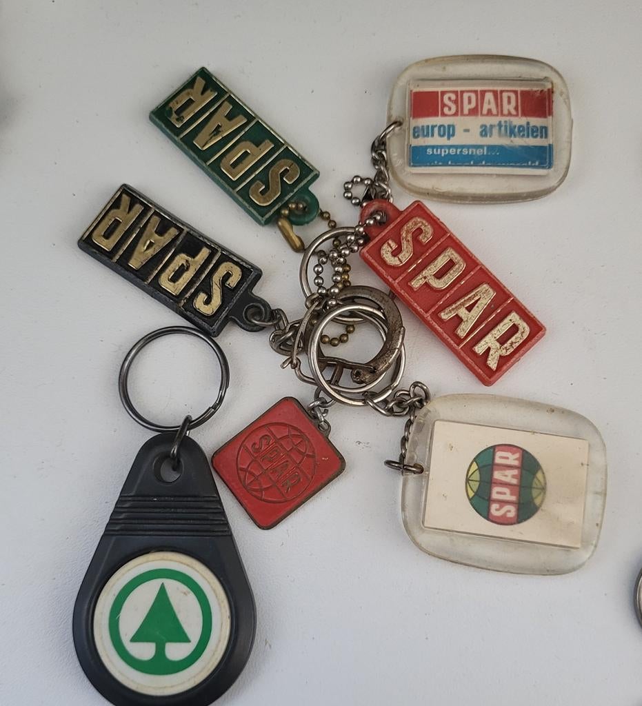 Vintage SPAR Sleutelhangers - Diverse Modellen, Verzamelen, Sleutelhangers, Gebruikt, Merk, Ophalen of Verzenden