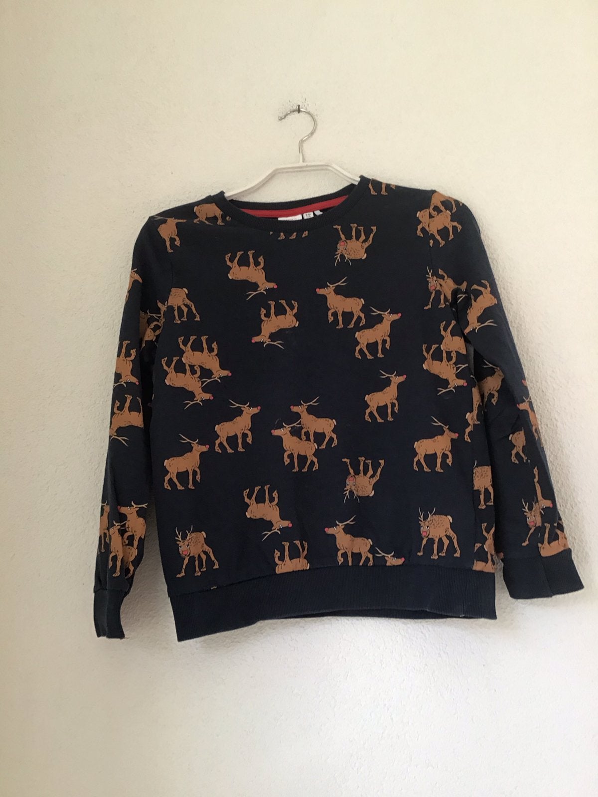 Name It Kerst Sweater blauw met opdrk maat 134/140, Ophalen of Verzenden, Zo goed als nieuw, Jongen, Trui of Vest