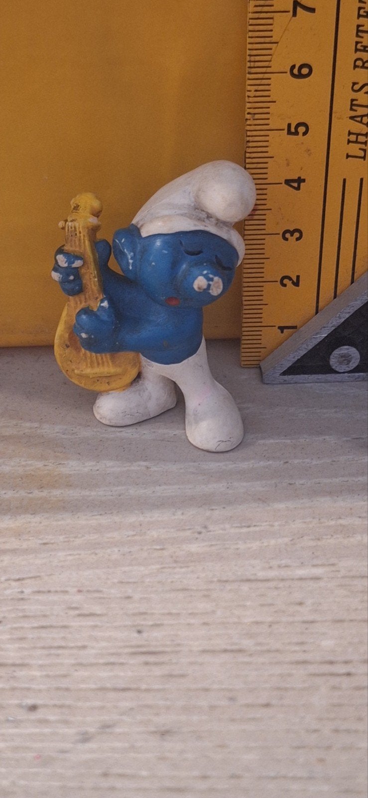 Smurf met instrument poppetje (111026), Gebruikt, Duitsland, Verschillende Smurfen, .