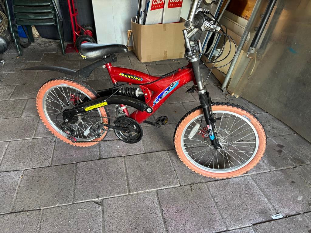 Leuke kinderfiets voor de handige Harrie, Ophalen, Gebruikt, Velgrem, 16 tot 20 inch